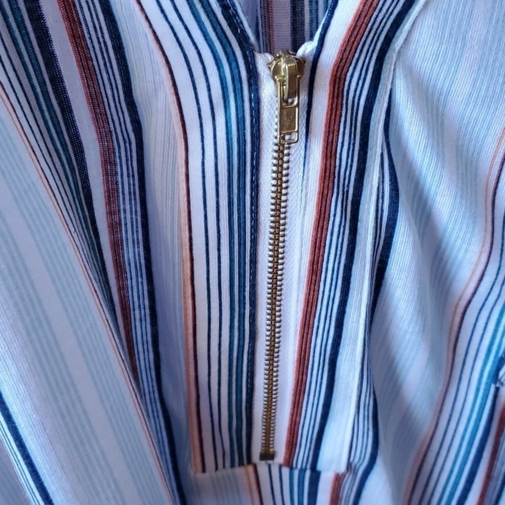 Blue Mood blue stripe SS top NWT size 3X - Picture 6 of 11